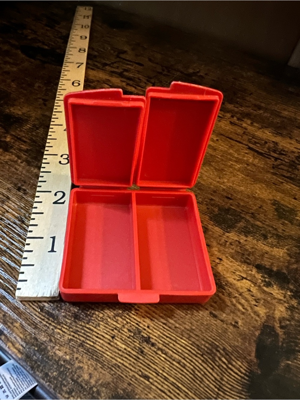 Vintage Tupperware Red Compact Storage Box - Picture 3 of 4
